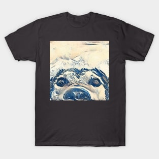 Cute puppy painting (pet, dog, pretty and hiking) T-Shirt